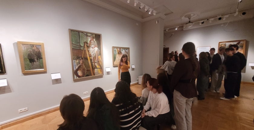 Klasy architektoniczne na warsztatach i wystawie obrazów Jacka Malczewskiego