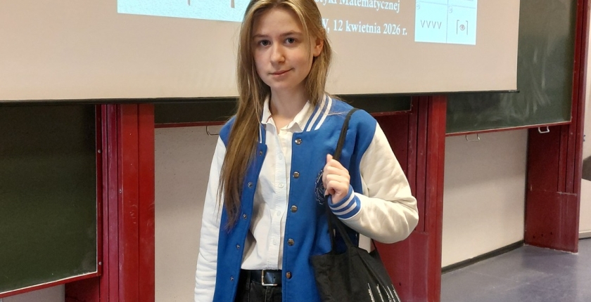 Gratulacje dla Magdaleny Grabysz z klasy 3B!
